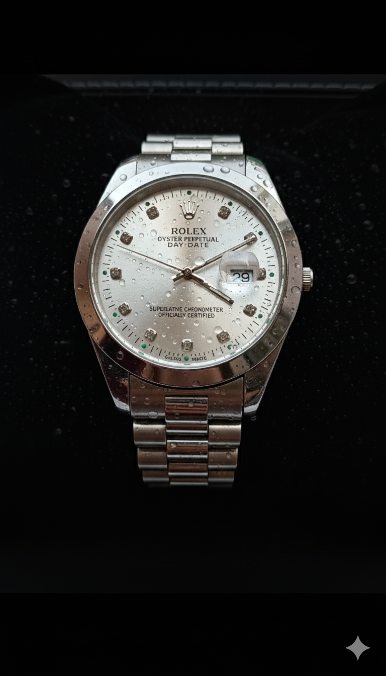 Silver Crown-Rolex Oyster Perpetual Datejust Watch