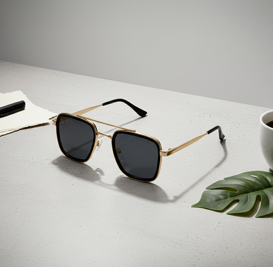 Velox-Square Frame Designer Sunglasses