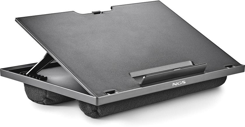 Support Rehausseur Ngs Lapnest Avec Coussins Pour Ordinateur Portable 156 Pouces Max Noir