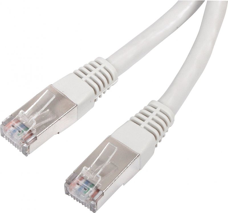 Cablecordon Reseau Rj45 Categorie 6 Ftp Futp Droit 1M Gris
