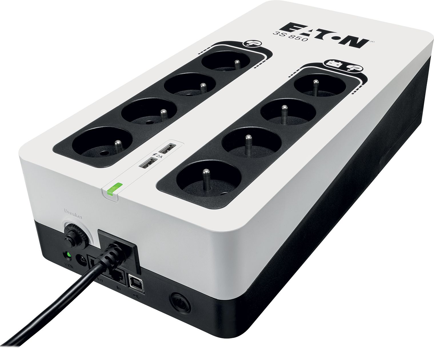 Onduleur Eaton 3S Gen 2 Fr 850Va Blancnoir