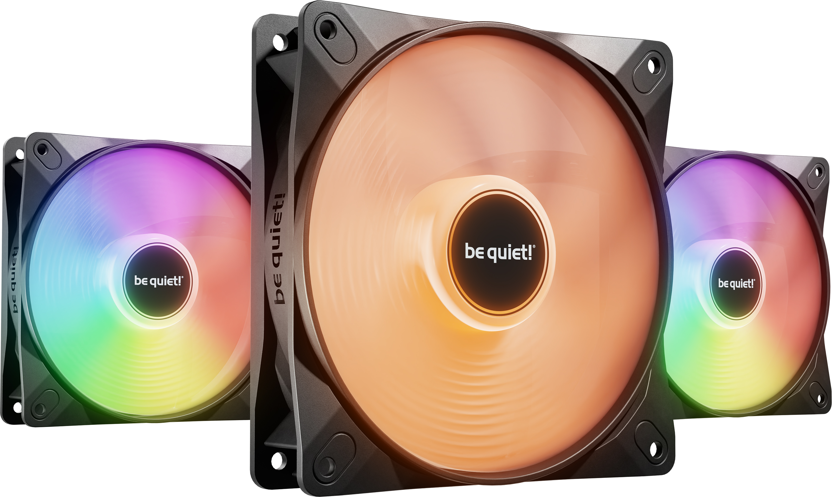 Lot De 3 Ventilateurs De Boitier Be Quiet Light Wings Lx Rgb 12Cm Noir