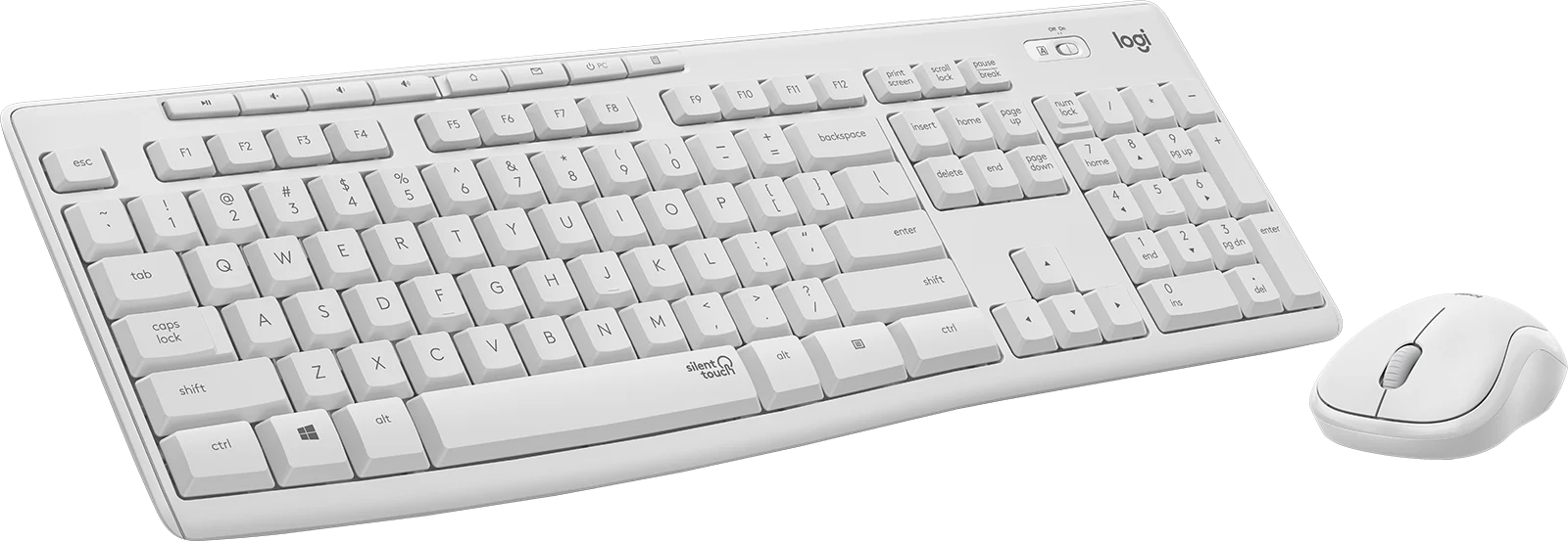 Pack 2En1 Claviersouris Sans Fil Logitech Mk295 Blanc