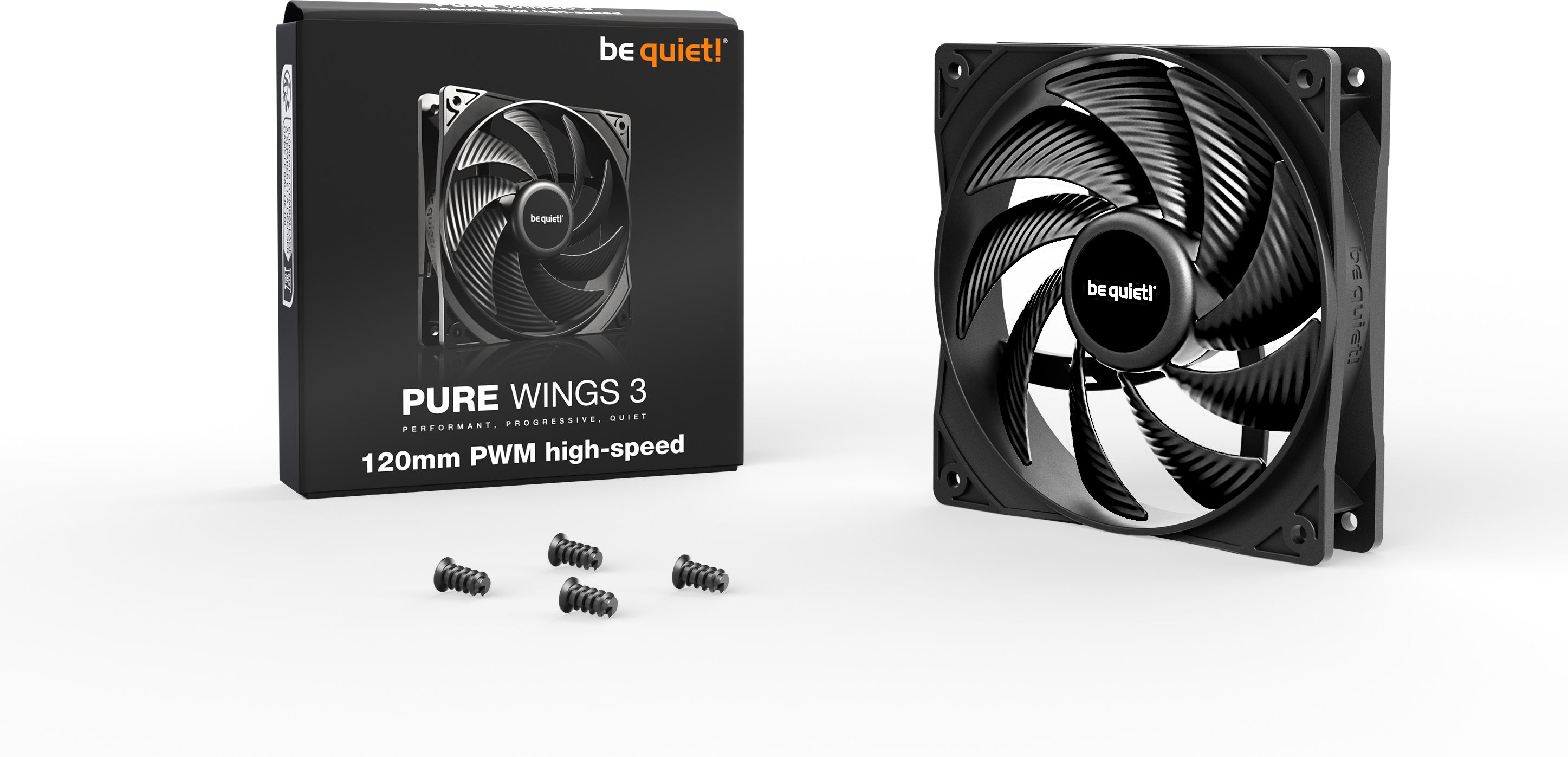 Be Quiet Pure Wings 3 Haute Vitesse Pwm 12Cm Noir