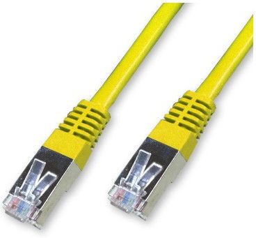 Cablecordon Reseau Rj45 Categorie 6 Ftp Futp Droit 25Cm Jaune