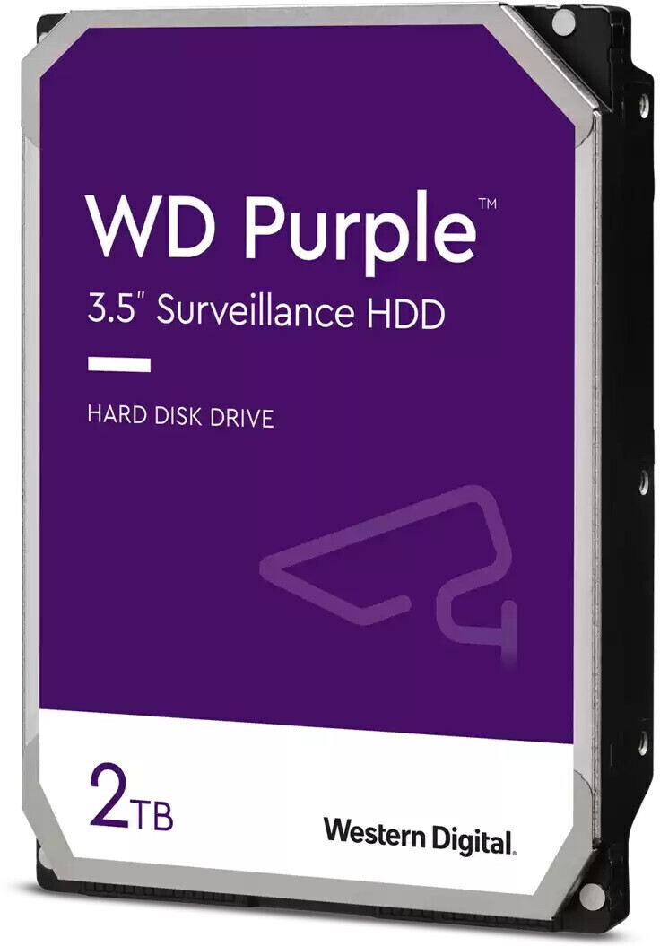 Disque Dur 35 Pouces Western Digital Purple Surveillance 2To 64Mo S Ata