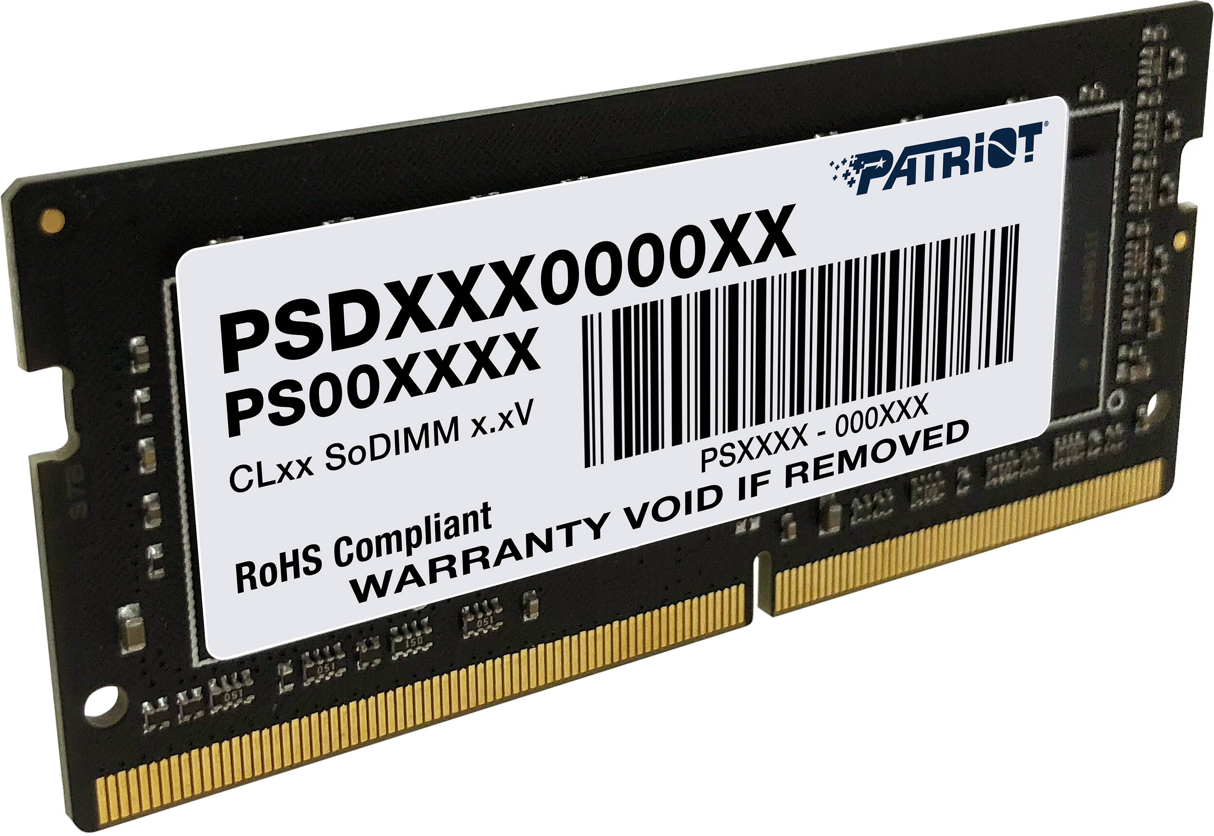 Barrette Memoire Sodimm Ddr4 16Go Patriot Signature Line 3200Mhz Noir