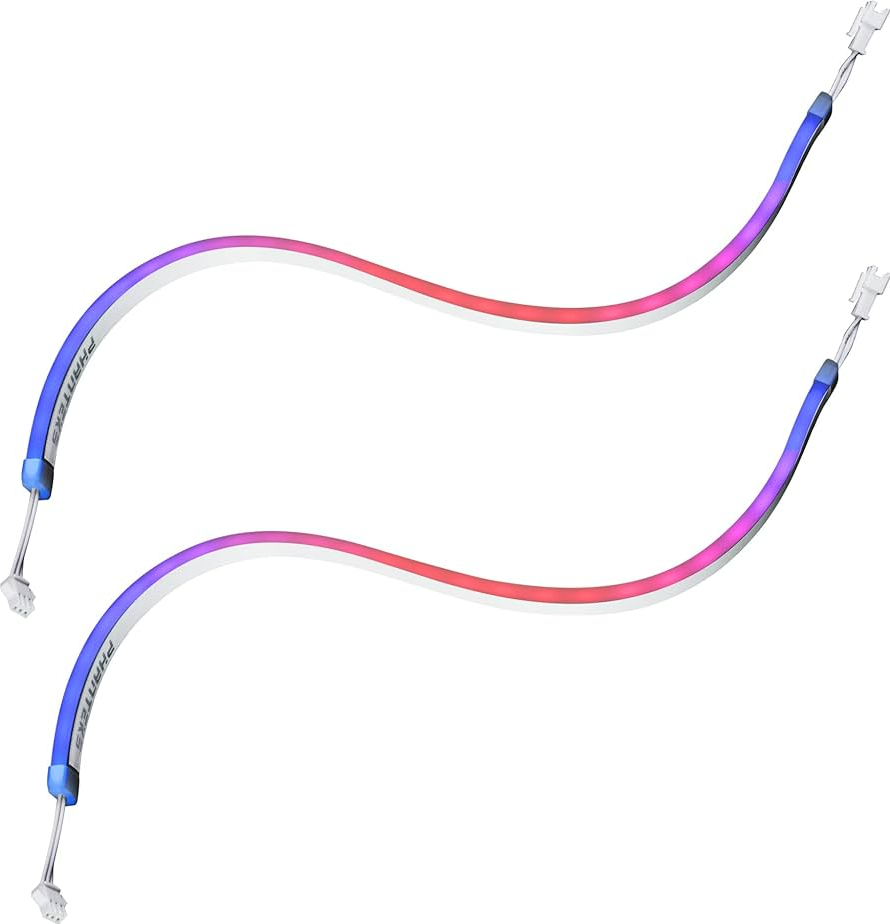 Lot De 2 Bandeaux Led Phanteks Neon Digital Rgb 40Cm Blanc