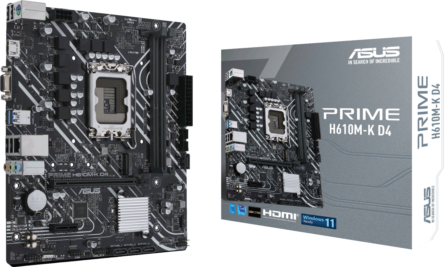 Asus Prime H610M K D4 Intel Lga 1700 Micro Atx