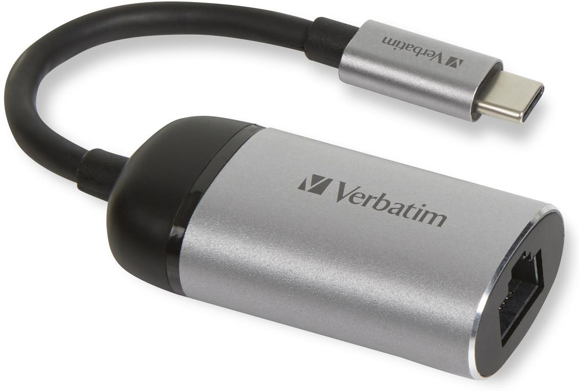 Usb 30 Type C Verbatim Vers Rj45 Gigabit Gris