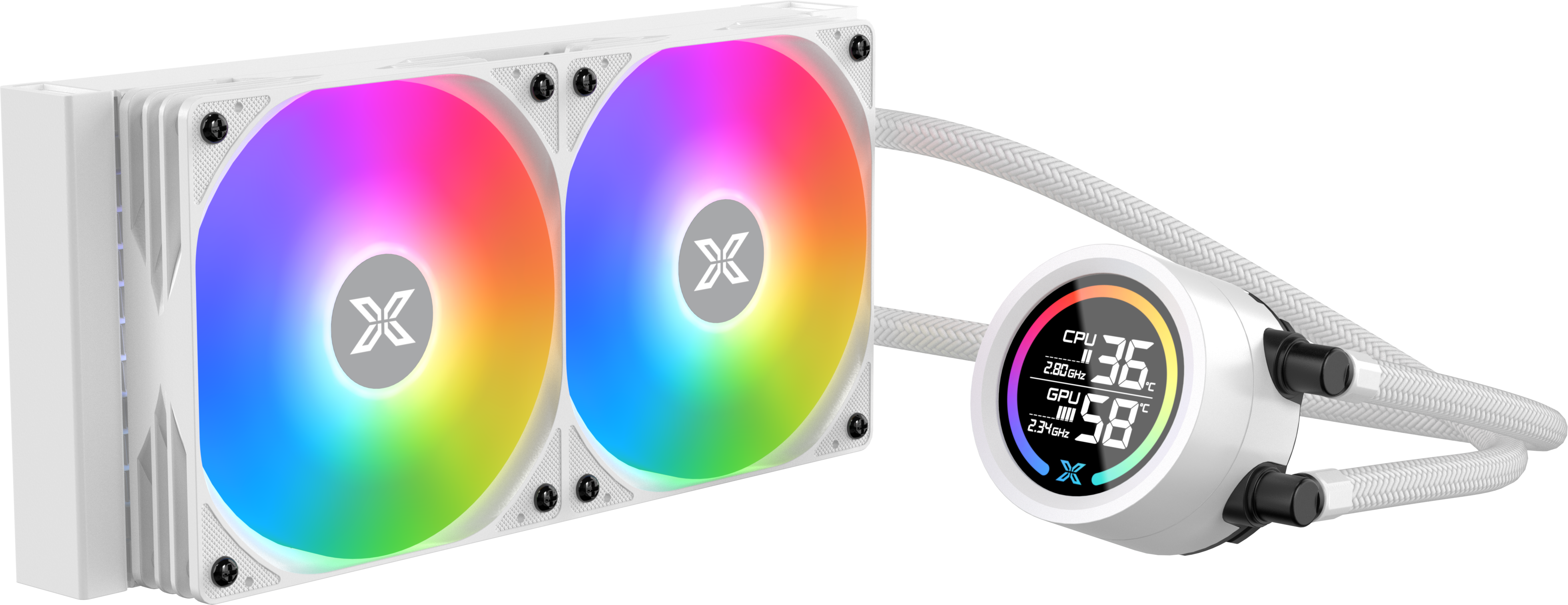 Kit Watercooling Aio Xigmatek Liquid Killer Digital Rgb 240Mm Blanc