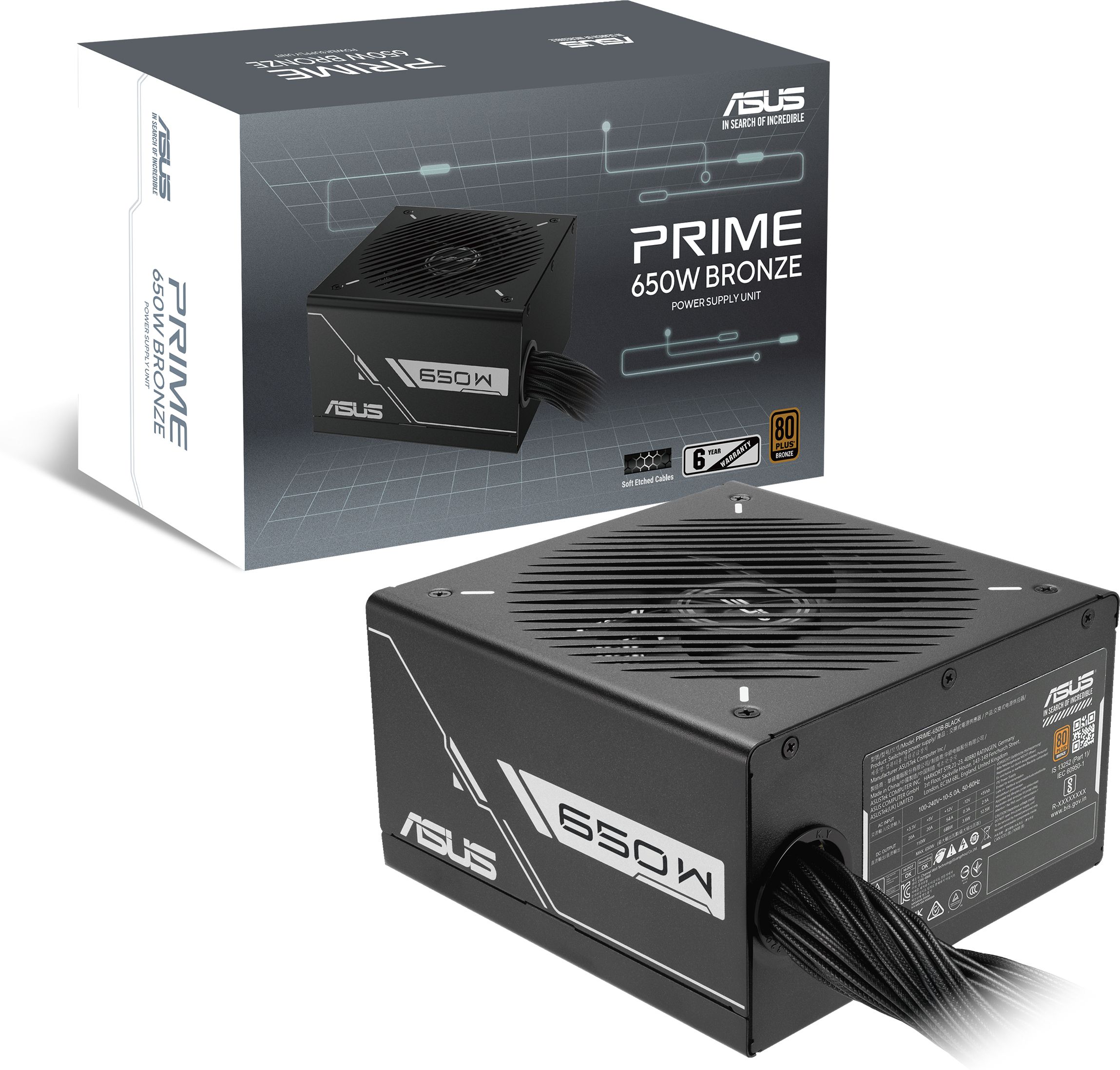 Alimentation Atx Asus Prime 650W Noir