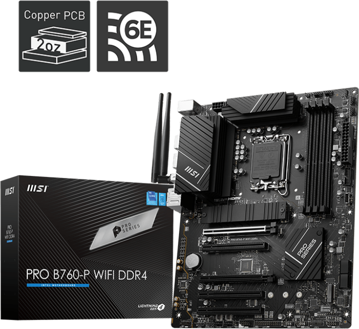 Msi Pro B760 P Wifi Ddr4 Intel Lga 1700