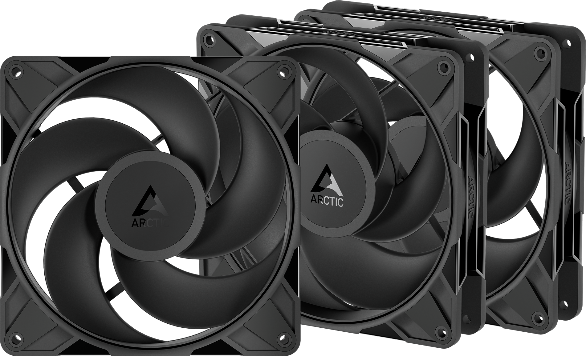 Lot De 3 Ventilateurs De Boitier Arctic P14 Pro Reverse 14Cm Noir