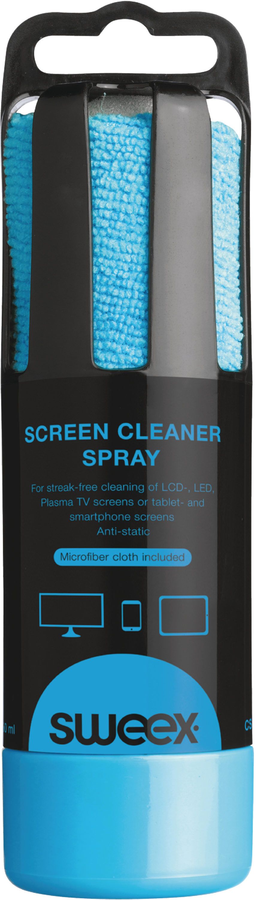 Nettoyant Pour Ecran Lcd Sweex Cs200 150Ml Avec Lingette Microfibre Bleu