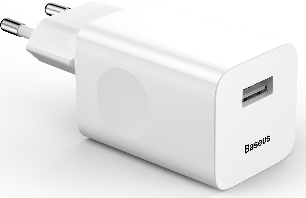 Secteur Baseus 1X Port Usb A 24W Blanc