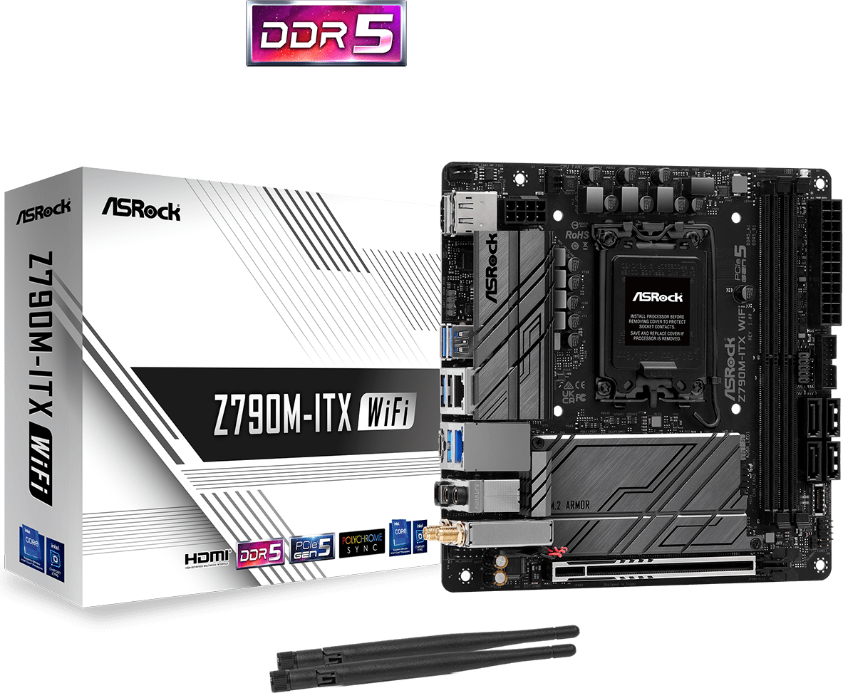 Asrock Z790M Itx Wifi Ddr5 Intel Lga 1700 Mini Itx