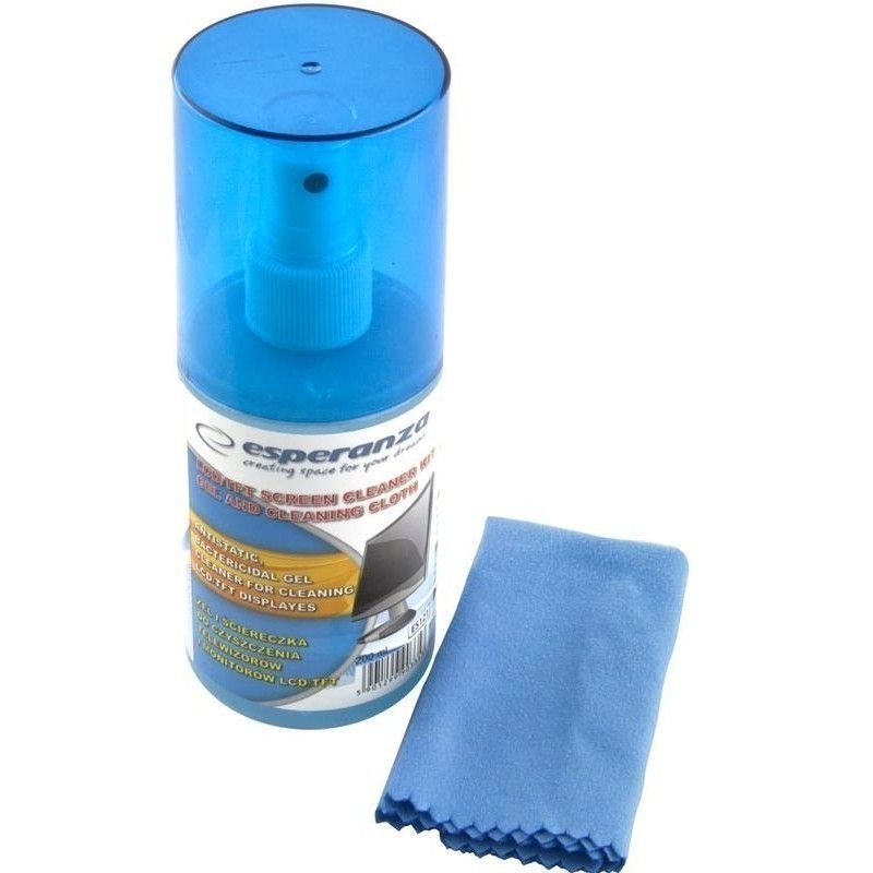 Nettoyant Pour Ecran Lcd Esperanza Es121M 200Ml Avec Lingette