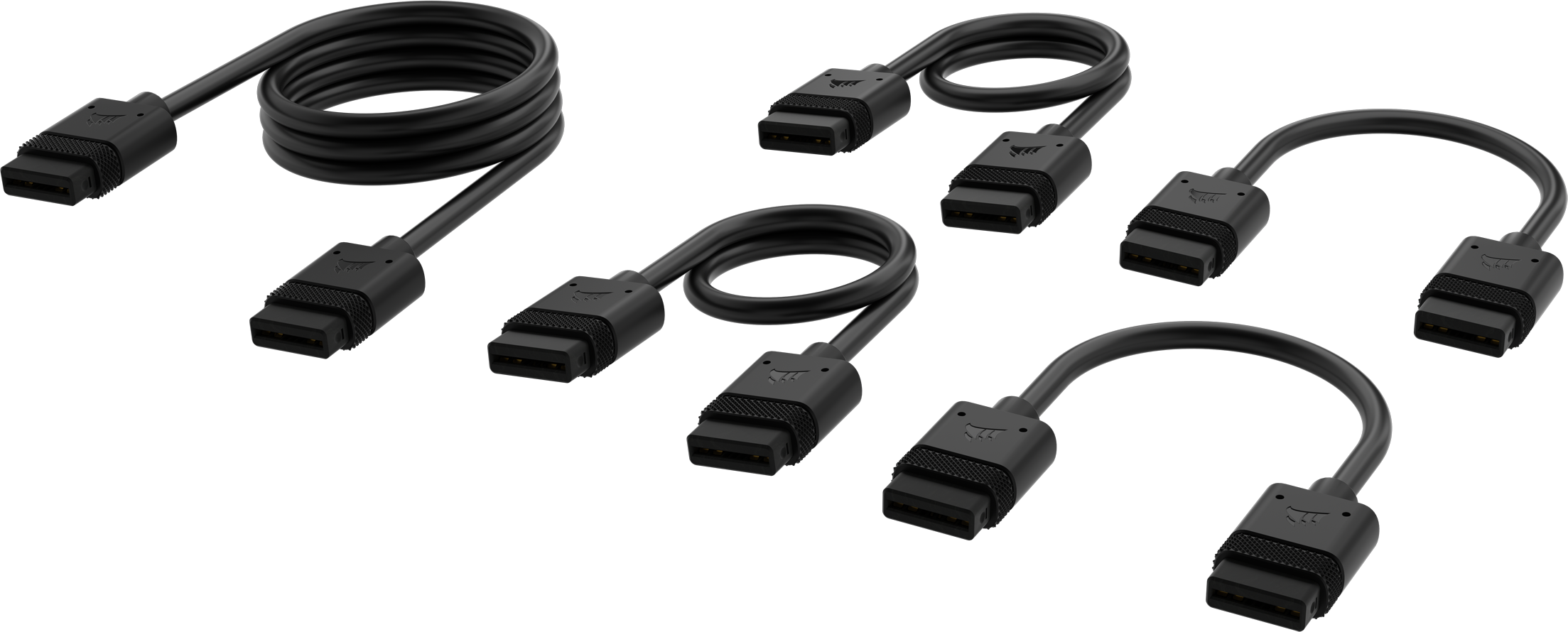 Kit De 5 Cables De Connexion Corsair Icue Link Noir