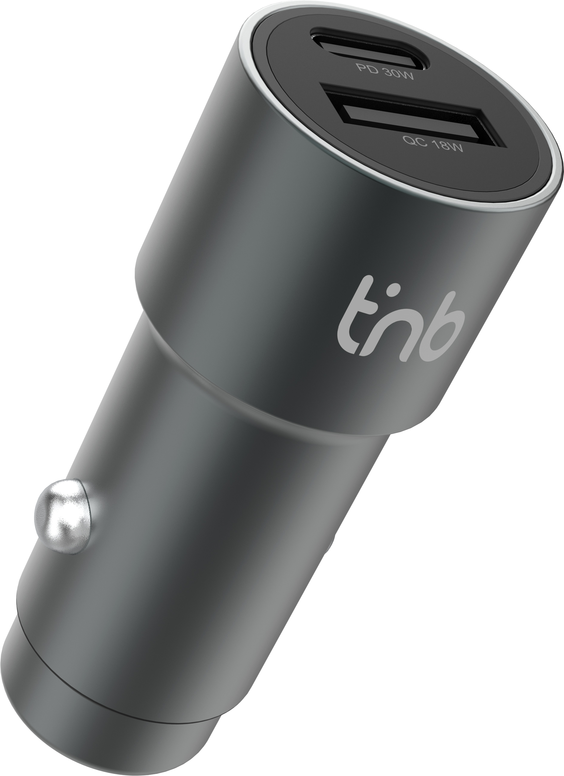 Allume Cigare Tnb 1X Usb A 1X Usb C 48W Gris