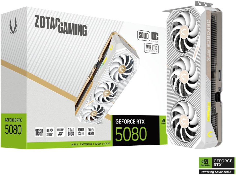 Zotac Gaming Geforce Rtx 5080 Solid Oc White