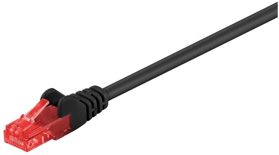 Cablecordon Reseau Rj45 Exterieur Goobay Categorie 6 Utp Uutp Droit 15M Noir