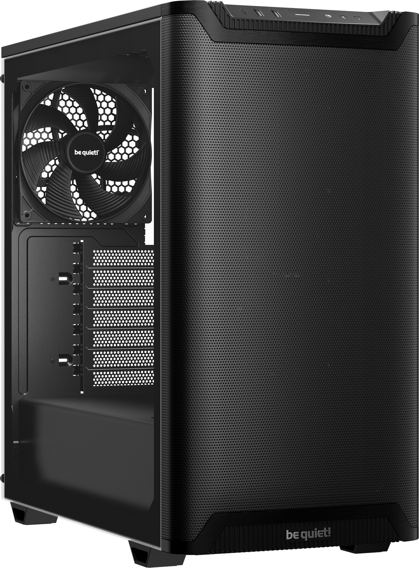 Boitier Moyen Tour Atx Be Quiet Pure Base 501 Airflow Avec Panneau Vitre Noir