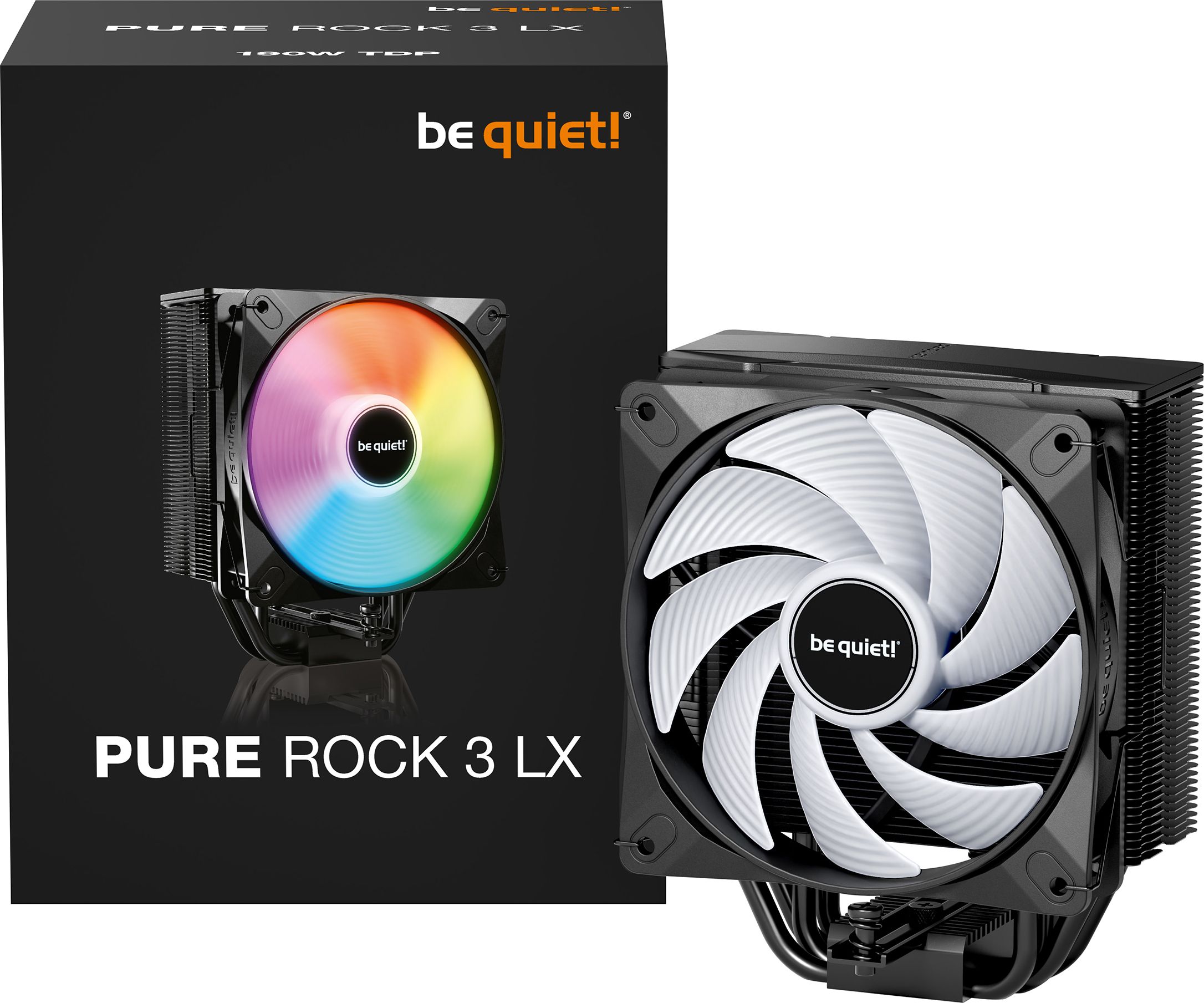 Ventilateur Processeur Be Quiet Pure Rock 3 Lx Rgb Noir
