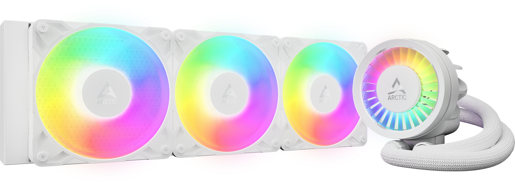 Kit Watercooling Aio Arctic Liquid Freezer Iii Pro Rgb 360Mm Blanc