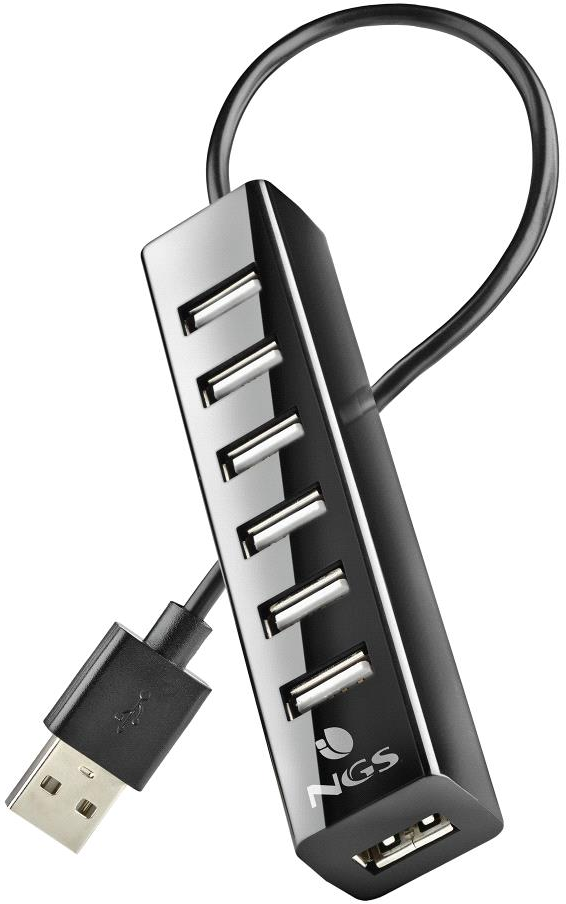 20 Ngs Ihub Tiny 7 Ports Noir