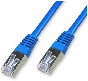 Cablecordon Reseau Rj45 Categorie 6 Ftp Futp Droit 25Cm Bleu