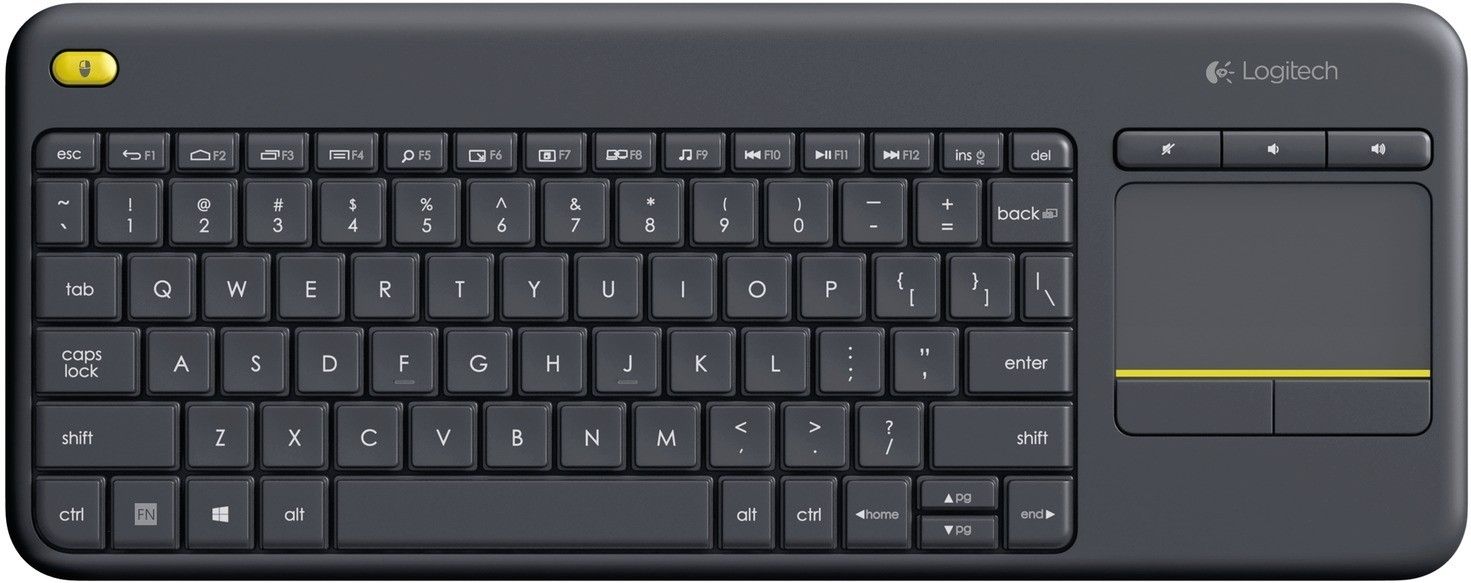 Sans Fil Logitech K400 Plus Wireless Touch Noir