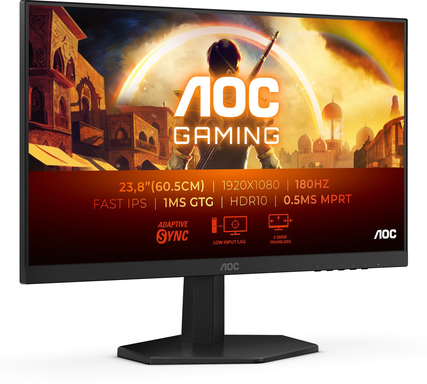 24 Pouces Aoc Gaming G4 24G42E Full Hd 180Hz Noir