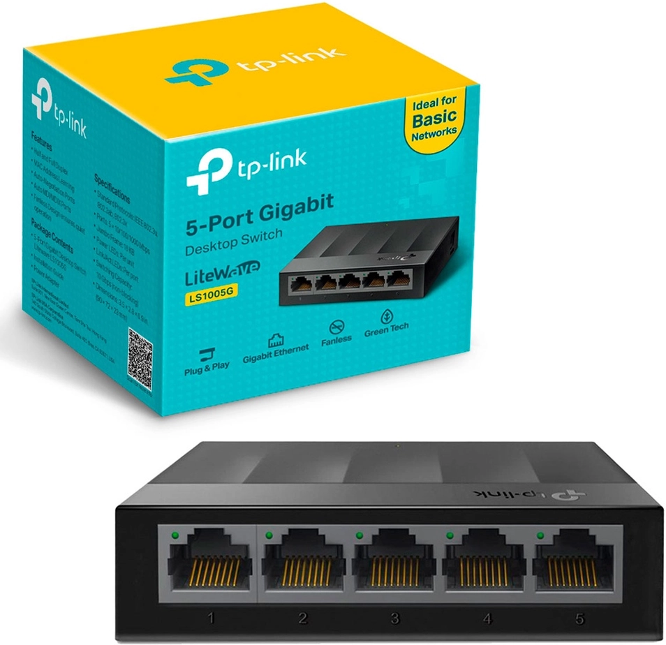 Ethernet Gigabit Tp Link Litewave Ls1005G 5 Ports