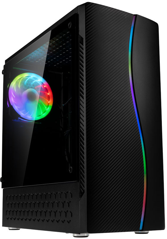 Boitier Moyen Tour Atx Kolink Inspire K5 A Rgb Avec Panneaux Vitres Noir