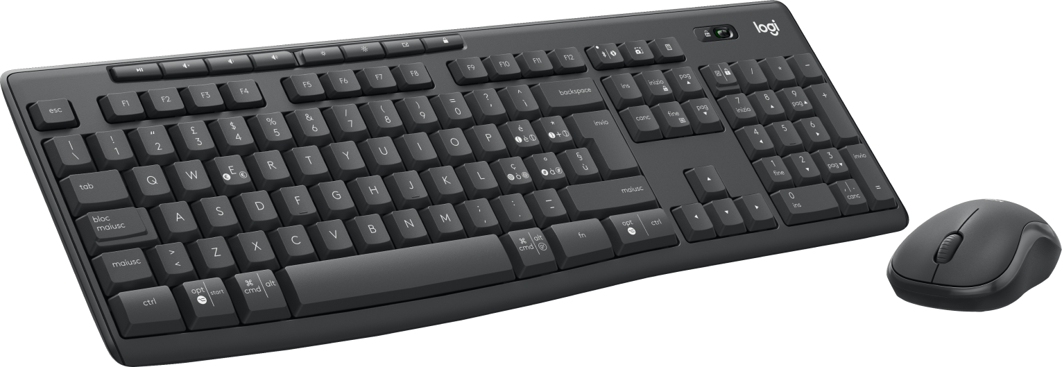 Pack 2En1 Claviersouris Sans Fil Logitech Mk370 Combo Business Noir