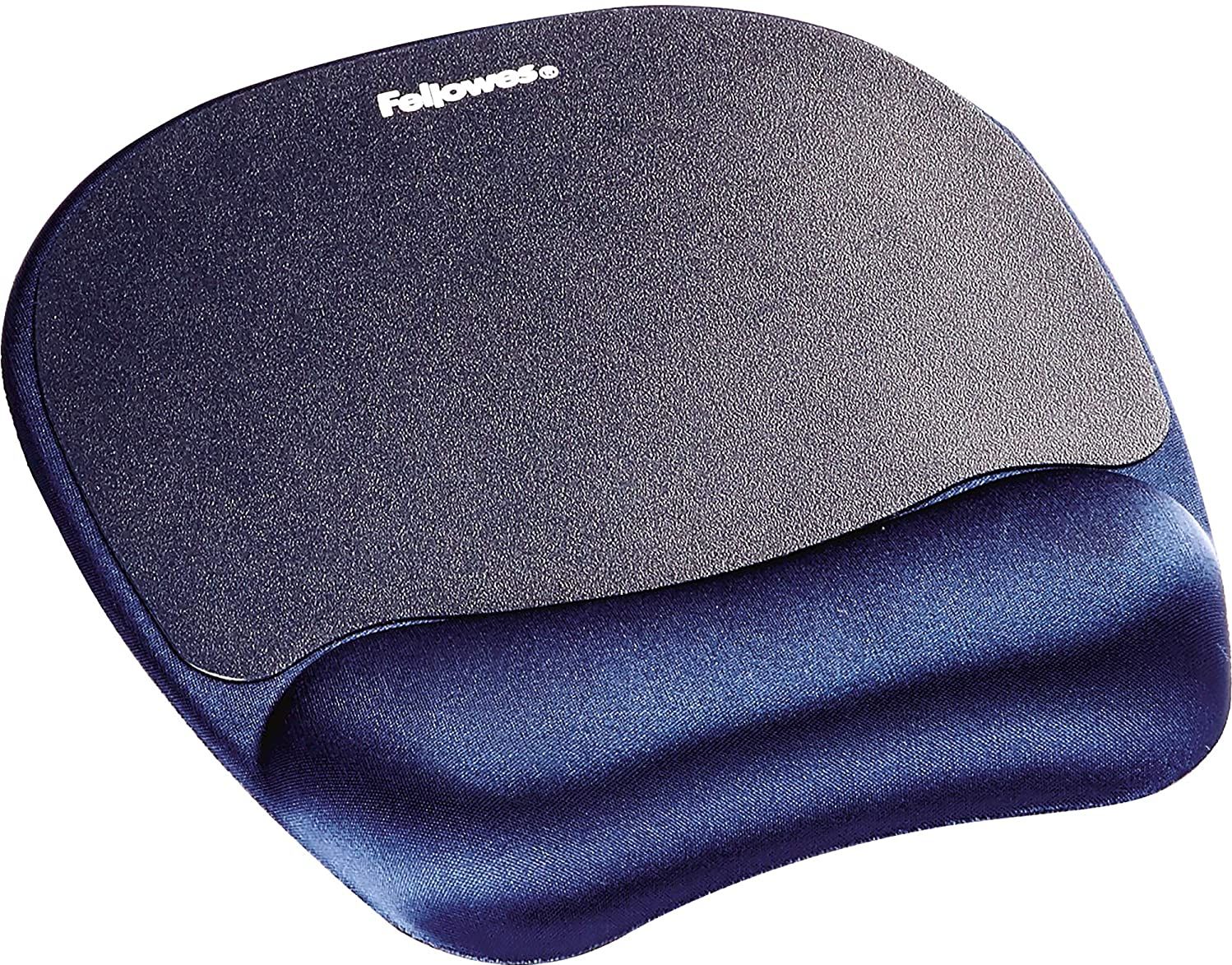 Avec Repose Poignet Fellowes Ergo Mouss Bleu