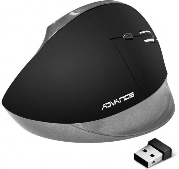Sans Fil Ergonomique Advance Vertical Plus Noir