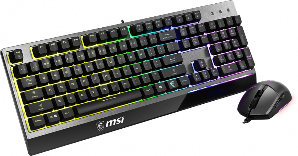 Pack Gamer 2En1 Claviersouris Msi Vigor Gk30 Combo Rgb Noir
