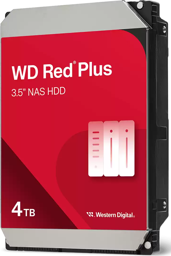 Disque Dur 35 Pouces Western Digital Red Plus Nas 4To 128Mo S Ata 35 Pouces