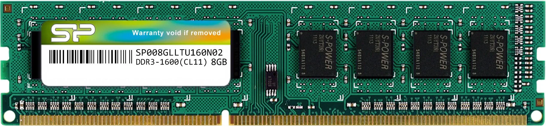 Barrette Memoire 8Go Dimm Ddr3L Silicon Power 1600Mhz