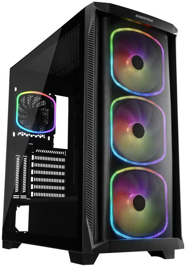 Boitier Moyen Tour E Atx Enermax Starryknight Sk30 Rgb Avec Panneaux Vitres Noir