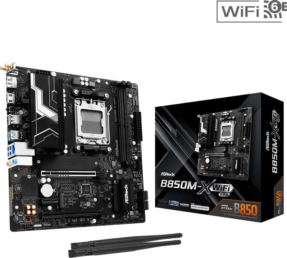 Asrock B850M X Wifi R20 Amd Am5 Micro Atx