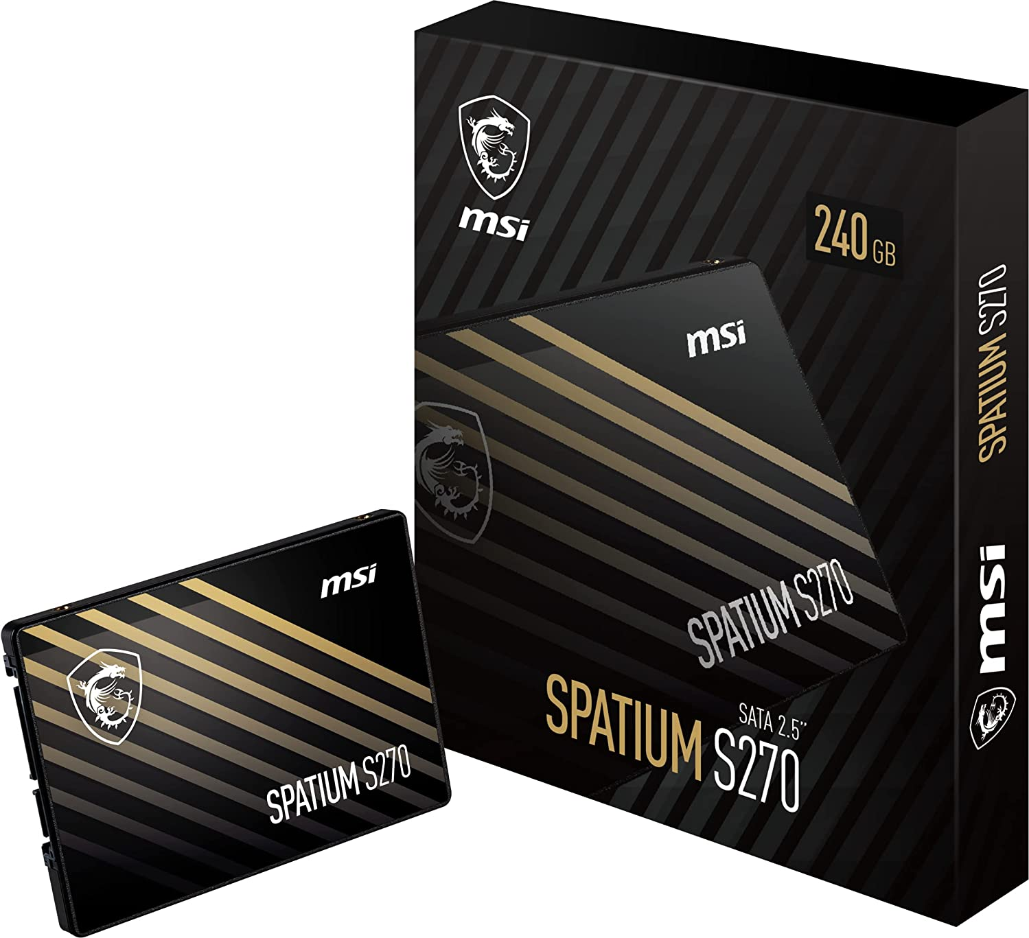 Disque Ssd Msi Spatium S270 240Go S Ata 25 Pouces