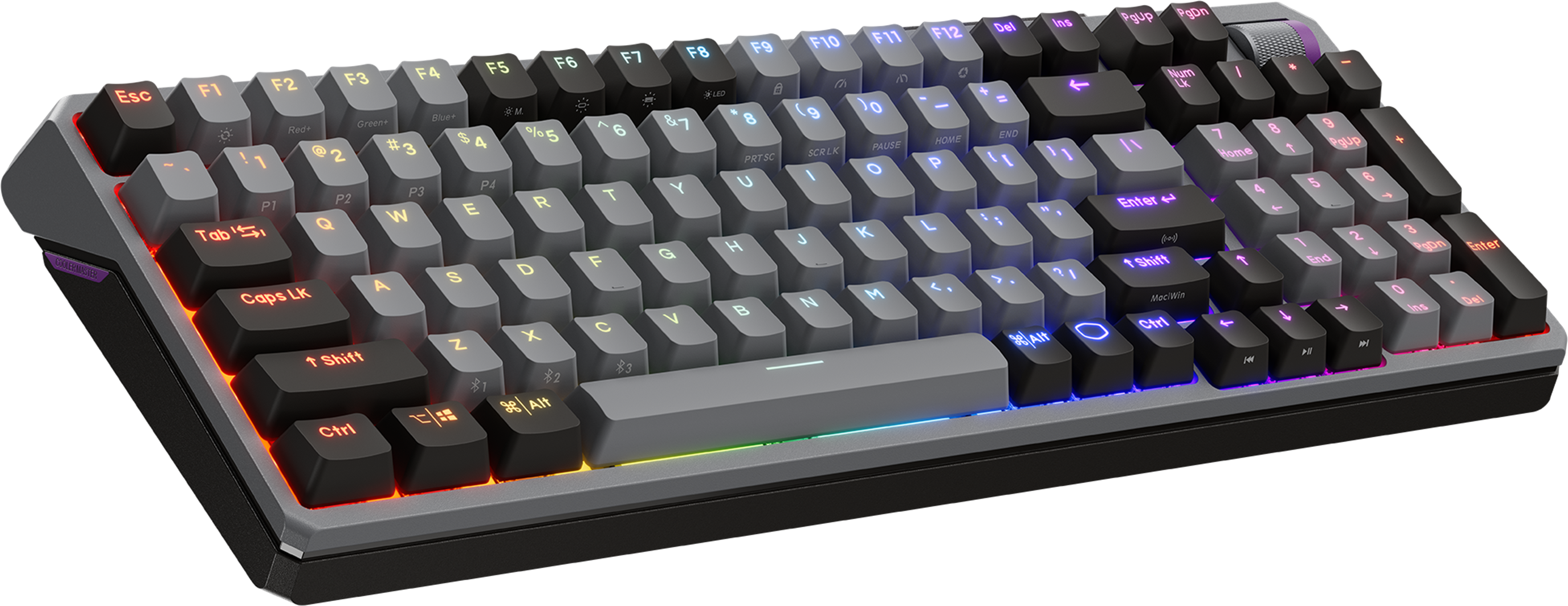 Sans Fil Bluetooth Mecanique Kailh Box V2 Red Cooler Master Mk770 Rgb Gris