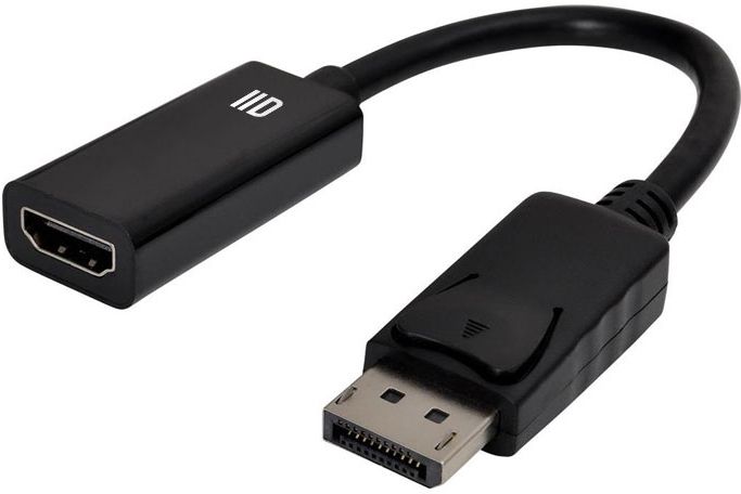 Cable Adaptateur D2 Diffusion Displayport Male 13 Vers Hdmi Femelle Type A 15Cm Noir