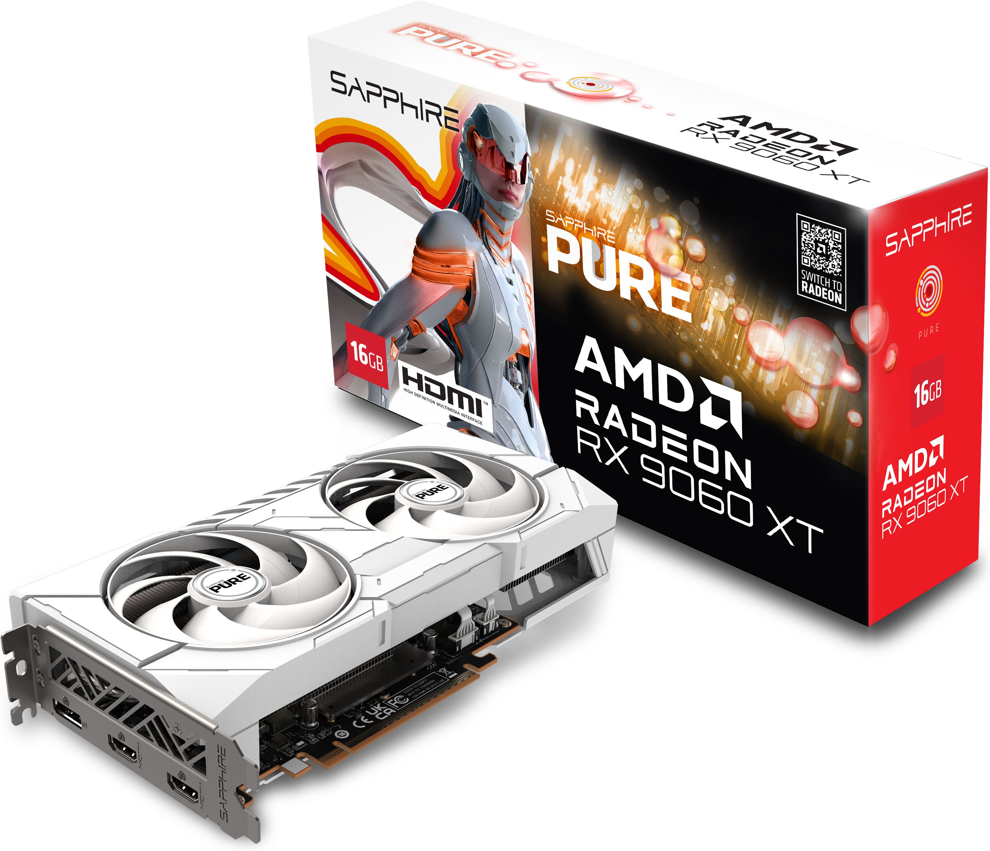 Sapphire Radeon Rx 9060 Xt Pure Gaming Oc 16Go
