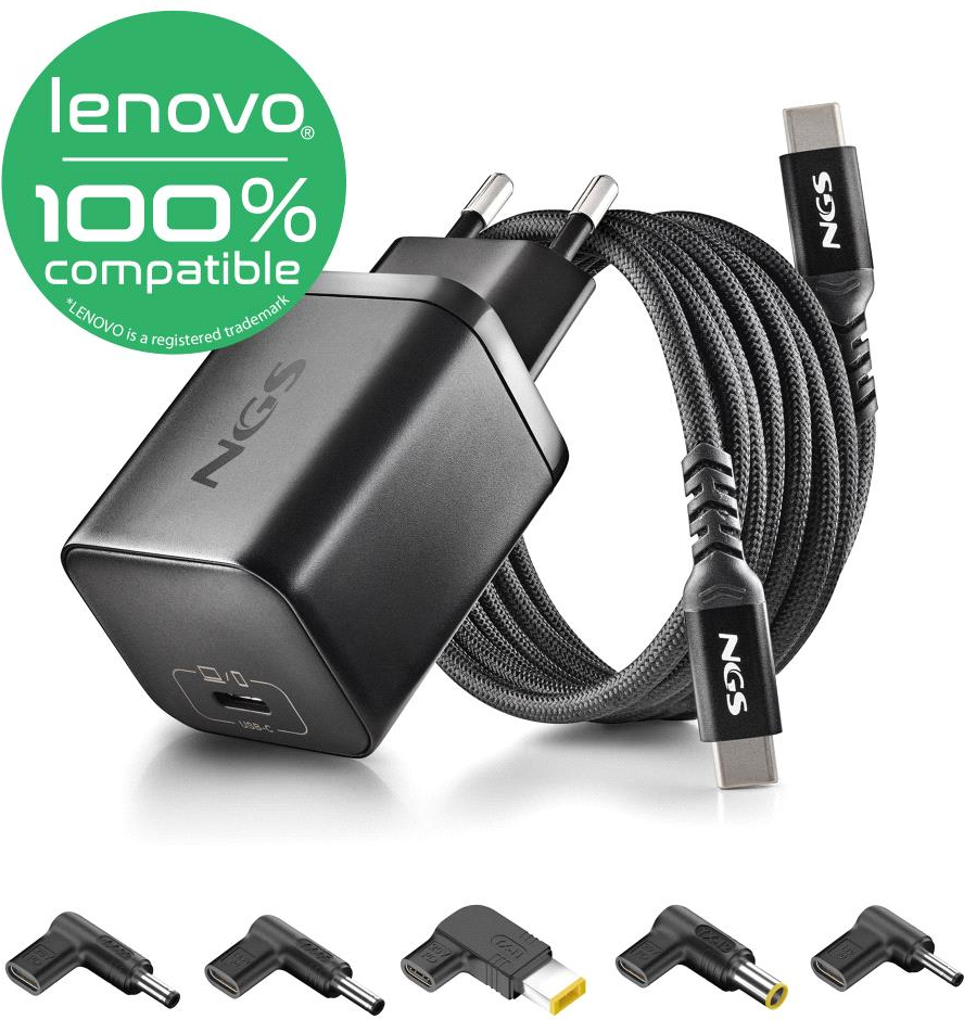 Universel Ngs Bud Usb C Pour Ordinateur Portable Lenovo 65W 5 Embouts