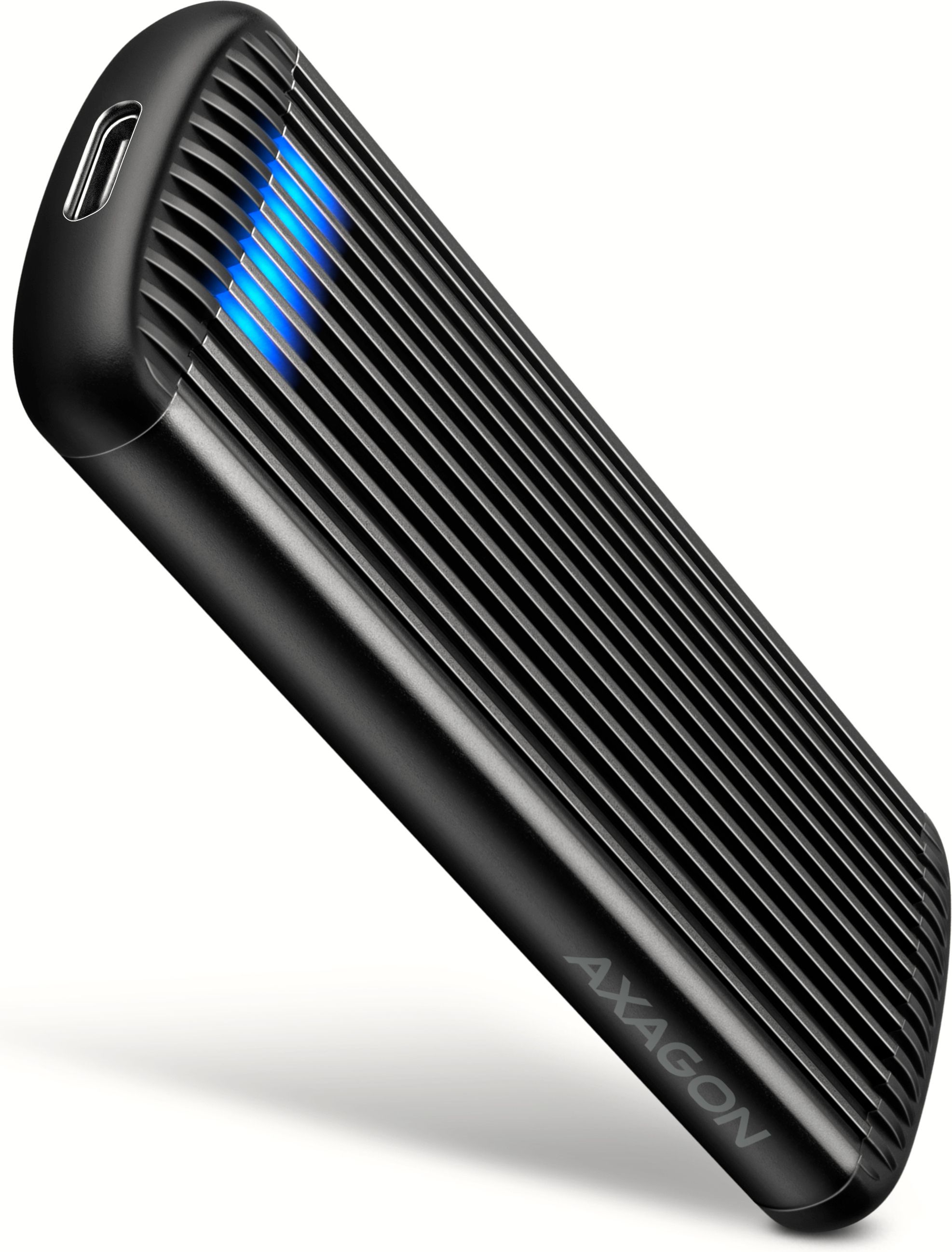 Usb C 32 Axagon Eem2 Sc Ribbed Nvme M2 Type 2280 Noir