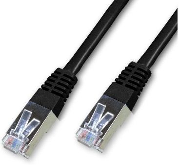 Cablecordon Reseau Rj45 Categorie 6 Ftp Futp Droit 25Cm Noir